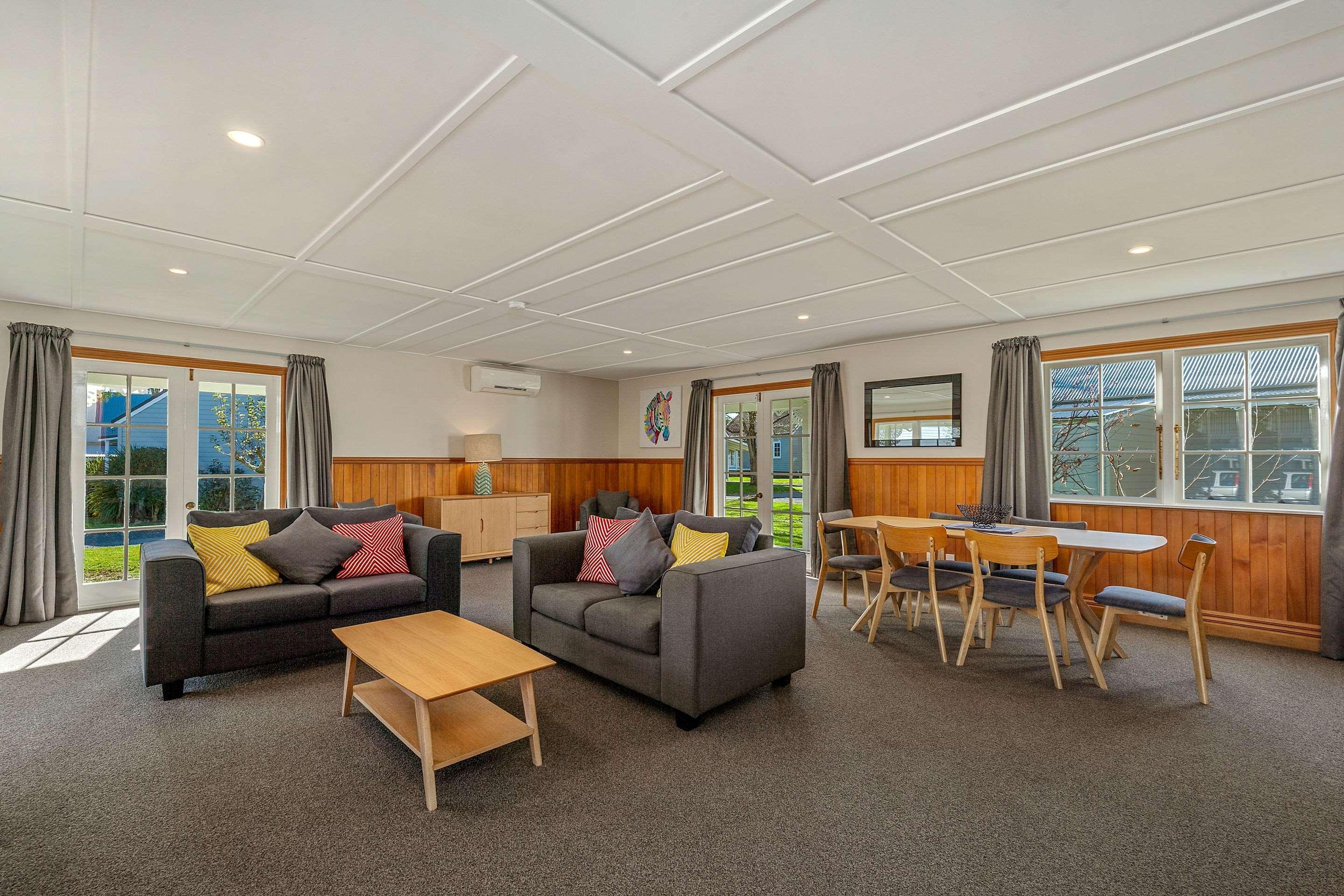 Huka Falls Resort Taupo Dış mekan fotoğraf The common room at the University of Waikato's Melville Hall